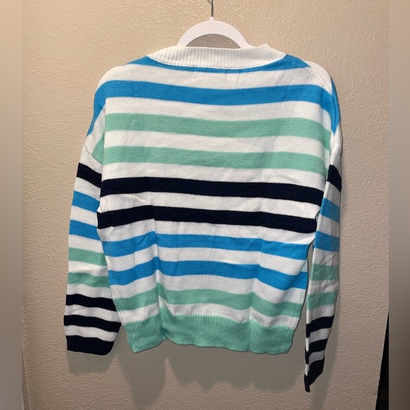 Colorblock Striped Sweater NWT - Picture 3 of 3